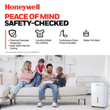 Honeywell TPFIT25WK 25 Pint Energy Star Portable Dehumidifier, White