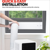 Honeywell HX4CESAWG0 10000 BTU, 660Sq. Ft. Slim Portable Air Conditioner with Fan, Dehumidifier