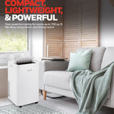 Honeywell HW4CEDAWW0 14,000 BTU (ASHRAE) Compact Portable Air Conditioner with Dehumidifier & Fan