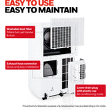 Honeywell HW4CEDAWW0 14,000 BTU (ASHRAE) Compact Portable Air Conditioner with Dehumidifier & Fan