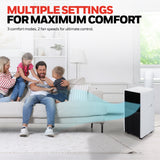 Honeywell HX4CESAWG0 10000 BTU, 660Sq. Ft. Slim Portable Air Conditioner with Fan, Dehumidifier