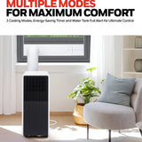 Honeywell HX4CESAWG0 10000 BTU, 660Sq. Ft. Slim Portable Air Conditioner with Fan, Dehumidifier