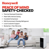 Honeywell HX4CESAWG0 10000 BTU, 660Sq. Ft. Slim Portable Air Conditioner with Fan, Dehumidifier