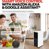 Honeywell HX4CESVWG0 10000 BTU, 660 Sq. Ft. Slim & Smart WiFi Portable AC with Fan, Dehumidifier, Alexa/Google Home Voice Control