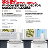 Honeywell HJ16CESVWK SMART LOCAL AIR CONDITIONER 3-in-1 Cooling, Dehumidification and Fan Cooling Capacity 2.6kW