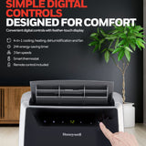 Honeywell MN4CFS9 14,000 BTU (ASHRAE) Portable Air Conditioner with Dehumidifier & Fan