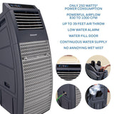 Honeywell CO301PC 969 CFM 590 sq. ft. Powerful Outdoor Evaporative Air Cooler with Beverage & Storage Compartment, Gray Evaporative Air Cooler Honeywell