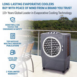 Honeywell CO48PM 1702CFM 1037 sq. ft. Outdoor Evaporative Air Cooler, Gray Evaporative Air Cooler Honeywell
