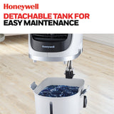 Honeywell CS10PE 459CFM 280 sq. ft. Spot Evaporative Air Cooler with Detachable Tank, White Evaporative Air Cooler Honeywell