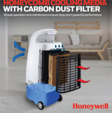 Honeywell CS10PE 459CFM 280 sq. ft. Spot Evaporative Air Cooler with Detachable Tank, White Evaporative Air Cooler Honeywell