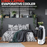 Honeywell CS10PE 459CFM 280 sq. ft. Spot Evaporative Air Cooler with Detachable Tank, White Evaporative Air Cooler Honeywell