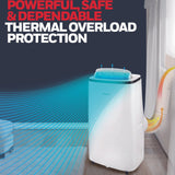 Honeywell HJ0CESWK7 10,000 BTU Portable Air Conditioner with Dehumidifier & Fan Cools Rooms Up To 450 Sq. Ft. with Remote Control (Black/White) Portable Air Conditioner Honeywell