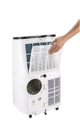 Honeywell HJ0CESWK7 10,000 BTU Portable Air Conditioner with Dehumidifier & Fan Cools Rooms Up To 450 Sq. Ft. with Remote Control (Black/White) Portable Air Conditioner Honeywell