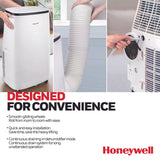 Honeywell HJ2CESWK8 12,000 BTU Portable Air Conditioner with Dehumidifier & Fan Cools Rooms Up To 550 Sq. Ft. with Remote Control (Black/White) Portable Air Conditioner Honeywell
