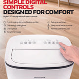 Honeywell HJ5CESWK0 15000 BTU 775 sq. ft. Portable Air Conditioner with 100 pint Dehumidifier, White Portable Air Conditioner Honeywell