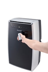 Honeywell MN1CFS8 Classic Portable Air Conditioner with Dehumidifier & Fan Cools Rooms Up To 500 Sq. Ft. with Drain Pan & Insulation Tape (Black/Silver) Portable Air Conditioner Honeywell