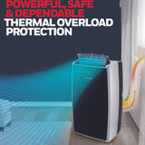 Honeywell MN4HFS9 Portable Air Conditioner with Heat Pump, Dehumidifier & Fan, Cools & Heats Rooms Up to 500-700 Sq. Ft. with Remote Control & Advanced LED Display, Black/Silver Portable Air Conditioner Honeywell