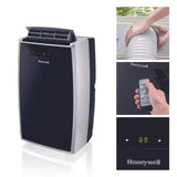 Honeywell MN4HFS9 Portable Air Conditioner with Heat Pump, Dehumidifier & Fan, Cools & Heats Rooms Up to 500-700 Sq. Ft. with Remote Control & Advanced LED Display, Black/Silver Portable Air Conditioner Honeywell