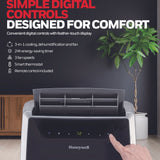 Honeywell MN4HFS9 Portable Air Conditioner with Heat Pump, Dehumidifier & Fan, Cools & Heats Rooms Up to 500-700 Sq. Ft. with Remote Control & Advanced LED Display, Black/Silver Portable Air Conditioner Honeywell