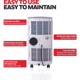 Honeywell MO08CESWK6 8000 BTU 350 sq. ft. 3-in-1 Quiet Portable Air Conditioner, White/Black Portable Air Conditioner Honeywell