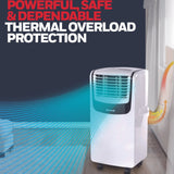 Honeywell MO0CESWK7 9100 BTU 350 sq. ft. 3-in-1 Quiet Portable Air Conditioner, White/Black Portable Air Conditioner Honeywell
