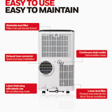 HF09CESVWK Smart Portable Air Conditioner, Single Hose 9,000 BTU (ASHRAE)