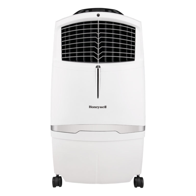 Honeywell CL30XC 806CFM 491 sq. ft. Indoor Evaporative Air Cooler with Remote Control, Gray