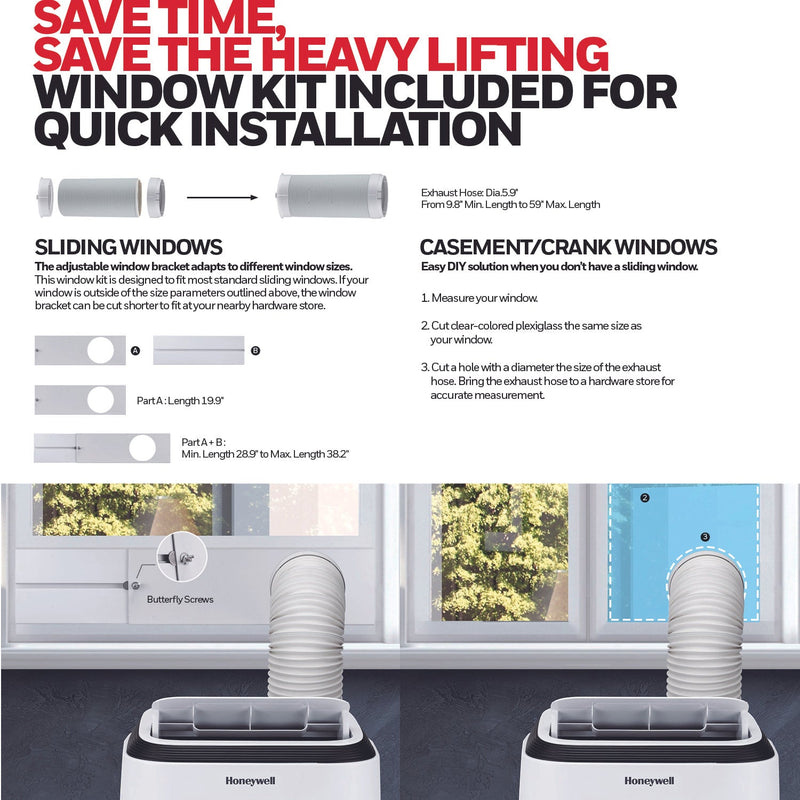 Honeywell HM4CESAWK0 13,000 BTU | Portable Air Conditioner